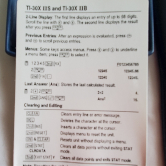 Texas Instruments TI-30X IIS 2-Line Scientific Calculator - Picture 3 of 6